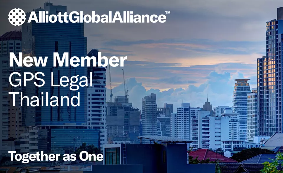 Mars kort Katedral GPS Legal appointed as Alliott Global Alliance's law firm member in Thailand